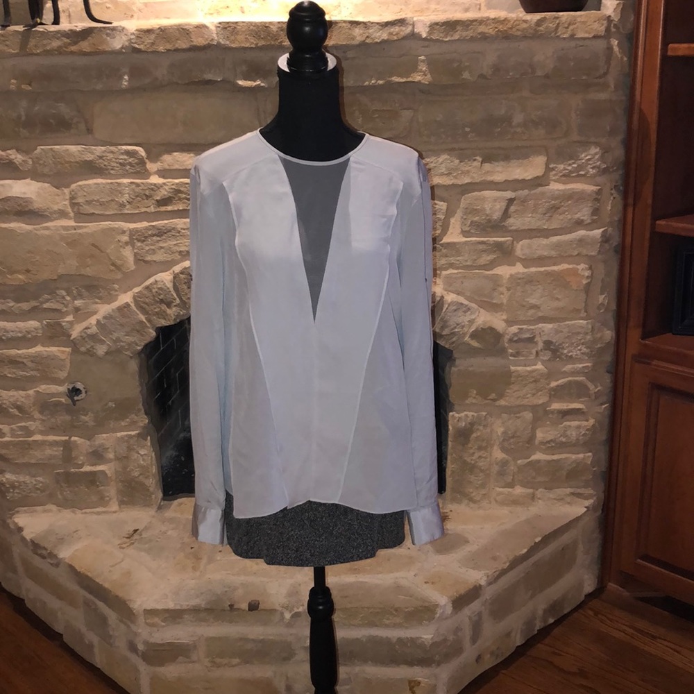 BCBG grey/silver blouse